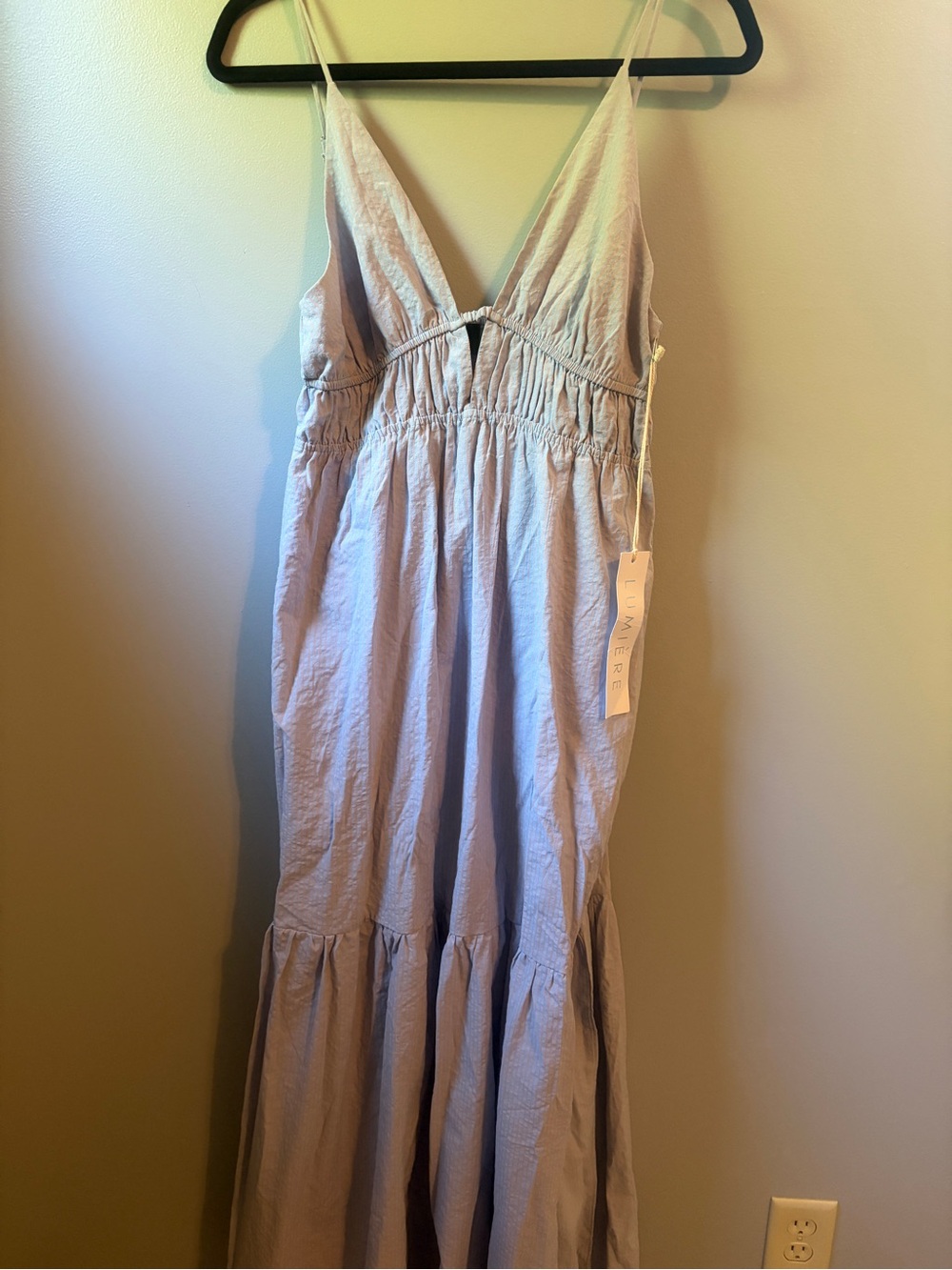 Lumiere Light Lavender Blue Maxi Dress